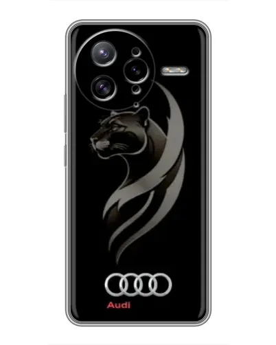 Чехол для Xiaomi POCO F7 Ultra с картинкой «Графика — пантера и Audi»