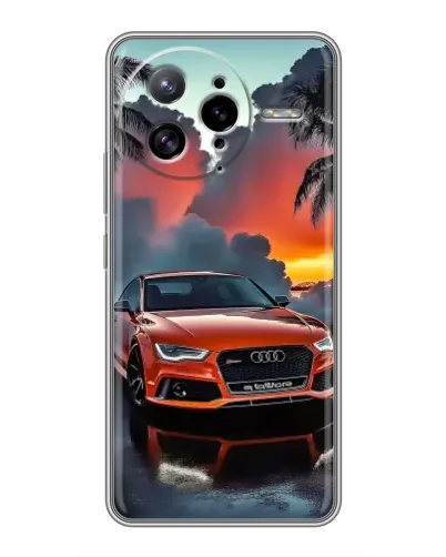 Чехол для Xiaomi POCO F7 Ultra с картинкой «Audi — закат»