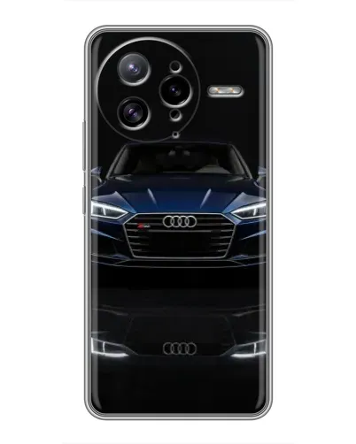 Чехол для Xiaomi POCO F7 Ultra с картинкой «Audi — ночное отражение»