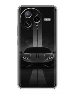 Чехол для Xiaomi POCO F7 Ultra с картинкой «Lamborghini симметрия дорог»
