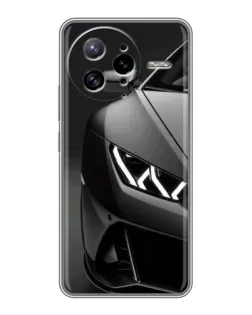 Чехол для Xiaomi POCO F7 Ultra с картинкой «Lamborghini фары детализация»