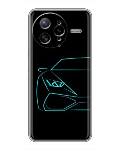 Чехол для Xiaomi POCO F7 Ultra с картинкой «Голубой силуэт Lamborghini» Чехол для Xiaomi POCO F7 Ultra с картинкой «Голубой силуэт Lamborghini»
