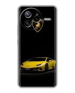 Чехол для Xiaomi POCO F7 Ultra с картинкой «Lamborghini желтый акцент»