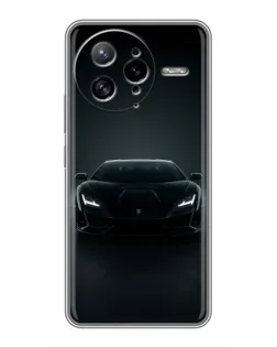 Чехол для Xiaomi POCO F7 Ultra с картинкой «Черный Lamborghini Aventador»