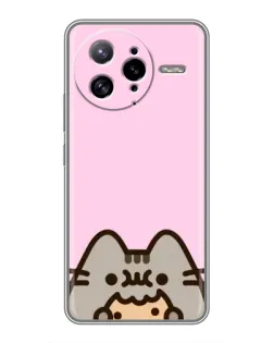 Чохол для Xiaomi POCO F7 Ultra з картинкою «Pusheen та печиво» Чохол для Xiaomi POCO F7 Ultra з картинкою «Pusheen та печиво»