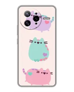 Чехол для Xiaomi POCO F7 Ultra с картинкой «Pusheen трио»