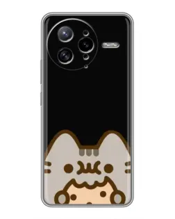 Чехол для Xiaomi POCO F7 Ultra с картинкой «Пушин на черном»