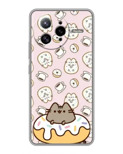 Чехол для Xiaomi POCO F7 Ultra с картинкой «Пушин на пончике» Чехол для Xiaomi POCO F7 Ultra с картинкой «Пушин на пончике»