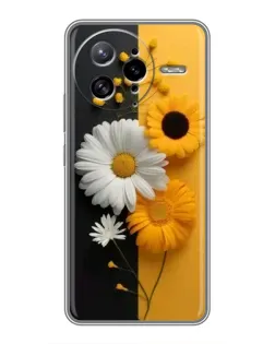 Чохол для Xiaomi POCO F7 Ultra з картинкою «Соняшник та ромашка»