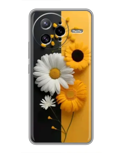 Чохол для Xiaomi POCO F7 Ultra з картинкою «Соняшник та ромашка»