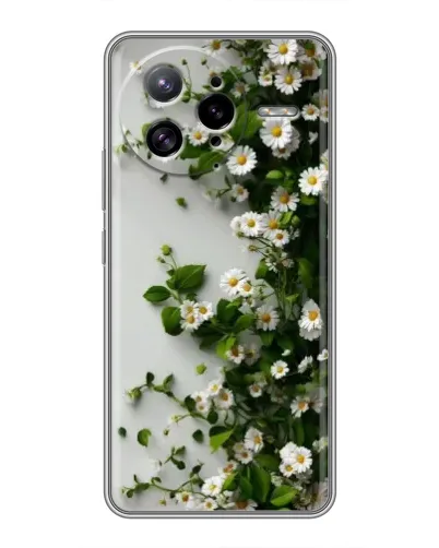 Чохол для Xiaomi POCO F7 Ultra з картинкою «Гілка дрібних білих квітів»