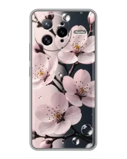 Чохол для Xiaomi POCO F7 Ultra з картинкою «Ніжня сакура та краплі»