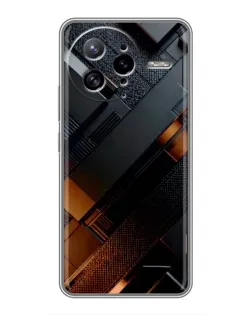 Чехол для Xiaomi POCO F7 Ultra с картинкой «Черные геометрические блоки»