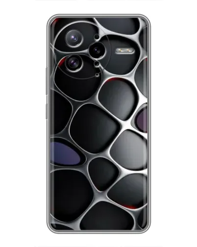 Чехол для Xiaomi POCO F7 Ultra с картинкой «Объемная темная решетка»