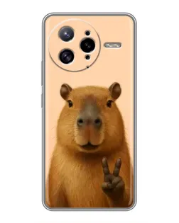 Чехол для Xiaomi POCO F7 Ultra с картинкой «Капибара виктория»