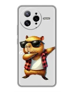 Чехол для Xiaomi POCO F7 Ultra с картинкой «Капибара рэпер даб»