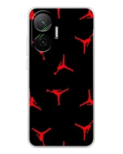 Чехол для Xiaomi POCO F7 с картинкой «Jordan Red Pattern» Чехол для Xiaomi POCO F7 с картинкой «Jordan Red Pattern»