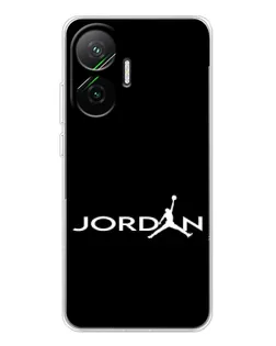 Чехол для Xiaomi POCO F7 с картинкой «Jordan White Logo»