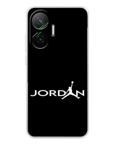 Чехол для Xiaomi POCO F7 с картинкой «Jordan White Logo»
