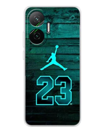 Чехол для Xiaomi POCO F7 с картинкой «Jordan Cyan 23»
