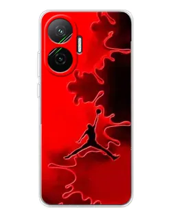 Чехол для Xiaomi POCO F7 с картинкой «Jordan Red Smoke»