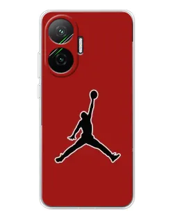 Чехол для Xiaomi POCO F7 с картинкой «Jordan Red Back»