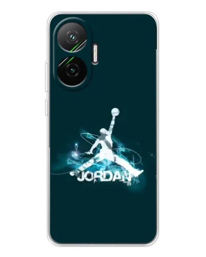 Чехол для Xiaomi POCO F7 с картинкой «Jordan Blue Fire»