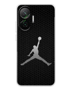 Чехол для Xiaomi POCO F7 с картинкой «Jordan Dark Carbon»