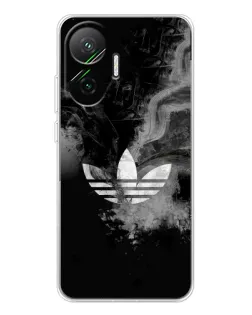 Чехол для Xiaomi POCO F7 с картинкой «Абстрактный дым Adidas»