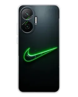 Чохол для Xiaomi POCO F7 з картинкою «Неоновий контур Nike»