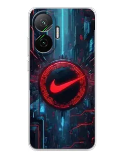 Чехол для Xiaomi POCO F7 с картинкой «Техногенный стиль Nike»