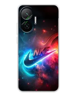 Чехол для Xiaomi POCO F7 с картинкой «Огненный логотип Nike»