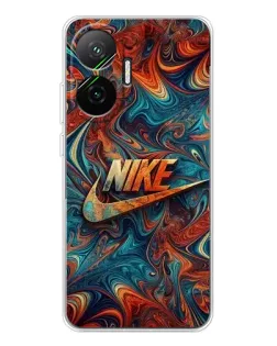 Чехол для Xiaomi POCO F7 с картинкой «Nike в абстракции»