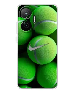 Чехол для Xiaomi POCO F7 с картинкой «Теннисные мячи Найк»