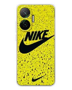 Чехол для Xiaomi POCO F7 с картинкой «Желтый текстурный Nike»