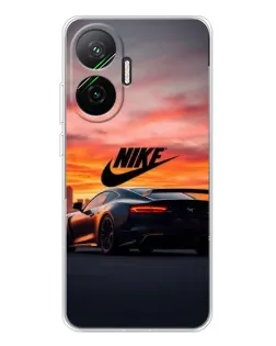 Чехол для Xiaomi POCO F7 с картинкой «Nike и суперкар»