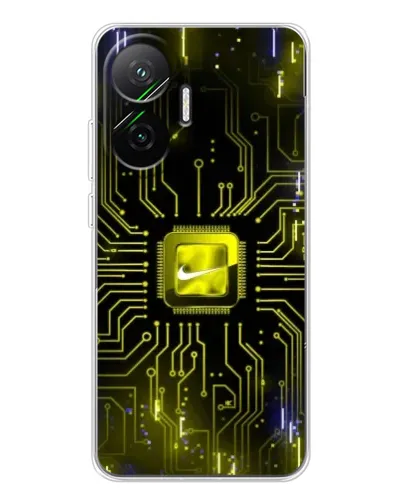 Чехол для Xiaomi POCO F7 с картинкой «Nike — золотая искра» Чехол для Xiaomi POCO F7 с картинкой «Nike — золотая искра»