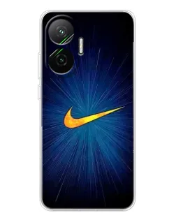 Чохол для Xiaomi POCO F7 з картинкою «Синій пульс Nike» Чохол для Xiaomi POCO F7 з картинкою «Синій пульс Nike»
