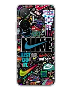 Чохол для Xiaomi POCO F7 з картинкою «Яскравий колаж Nike» Чохол для Xiaomi POCO F7 з картинкою «Яскравий колаж Nike»
