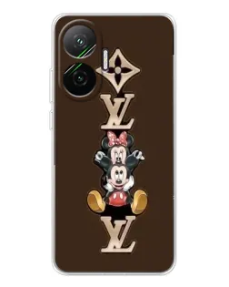 Чехол для Xiaomi POCO F7 с картинкой «LV и Микки Маус»
