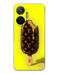 Чехол для Xiaomi POCO F7 с картинкой «Мороженое от LV»