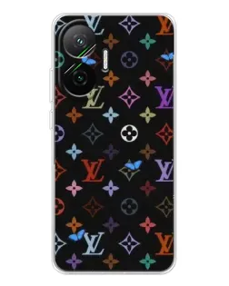 Чехол для Xiaomi POCO F7 с картинкой «Цветная монограмма LV»