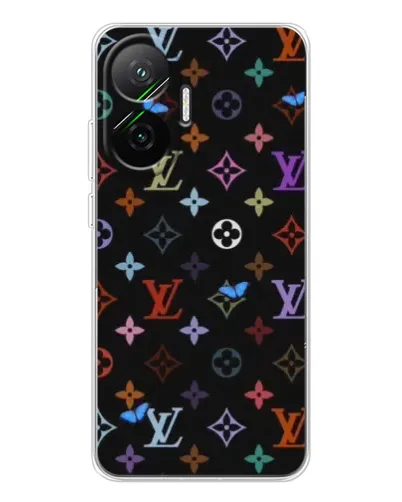 Чехол для Xiaomi POCO F7 с картинкой «Цветная монограмма LV» Чехол для Xiaomi POCO F7 с картинкой «Цветная монограмма LV»