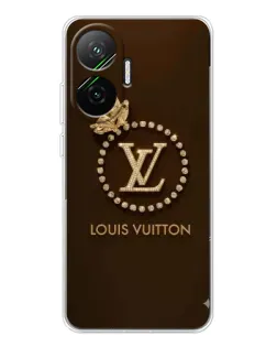 Чехол для Xiaomi POCO F7 с картинкой «LV — золотая печать»