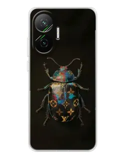 Чехол для Xiaomi POCO F7 с картинкой «LV — мраморный принт»