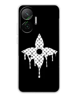 Чехол для Xiaomi POCO F7 с картинкой «Цветочная монограмма»