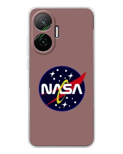 Чехол для Xiaomi POCO F7 с картинкой «NASA — ретро космос»