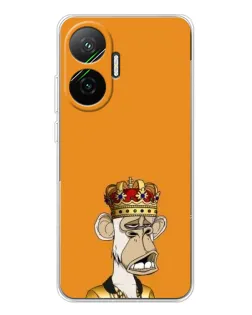 Чохол для Xiaomi POCO F7 з картинкою «Золота мавпа Bored Ape»