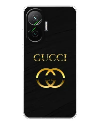 Чехол для Xiaomi POCO F7 с картинкой «Золотой логотип Gucci» Чехол для Xiaomi POCO F7 с картинкой «Золотой логотип Gucci»