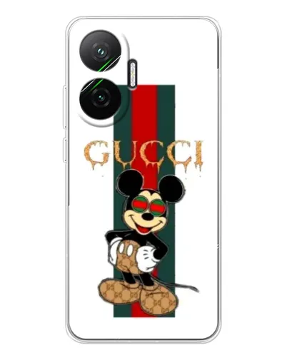 Чехол для Xiaomi POCO F7 с картинкой «Микки Маус Gucci — полосы» Чехол для Xiaomi POCO F7 с картинкой «Микки Маус Gucci — полосы»